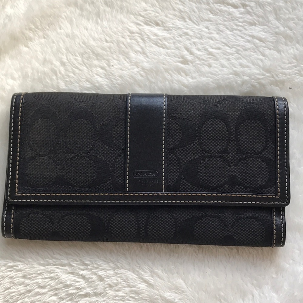 Black coach wallet